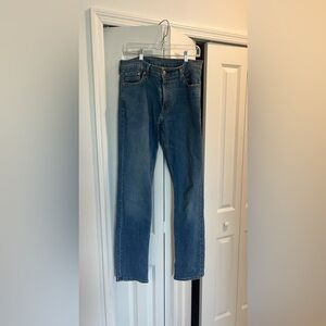 Levi's 511 Skinny Jeans in Classic Denim Blue with Tan Patch